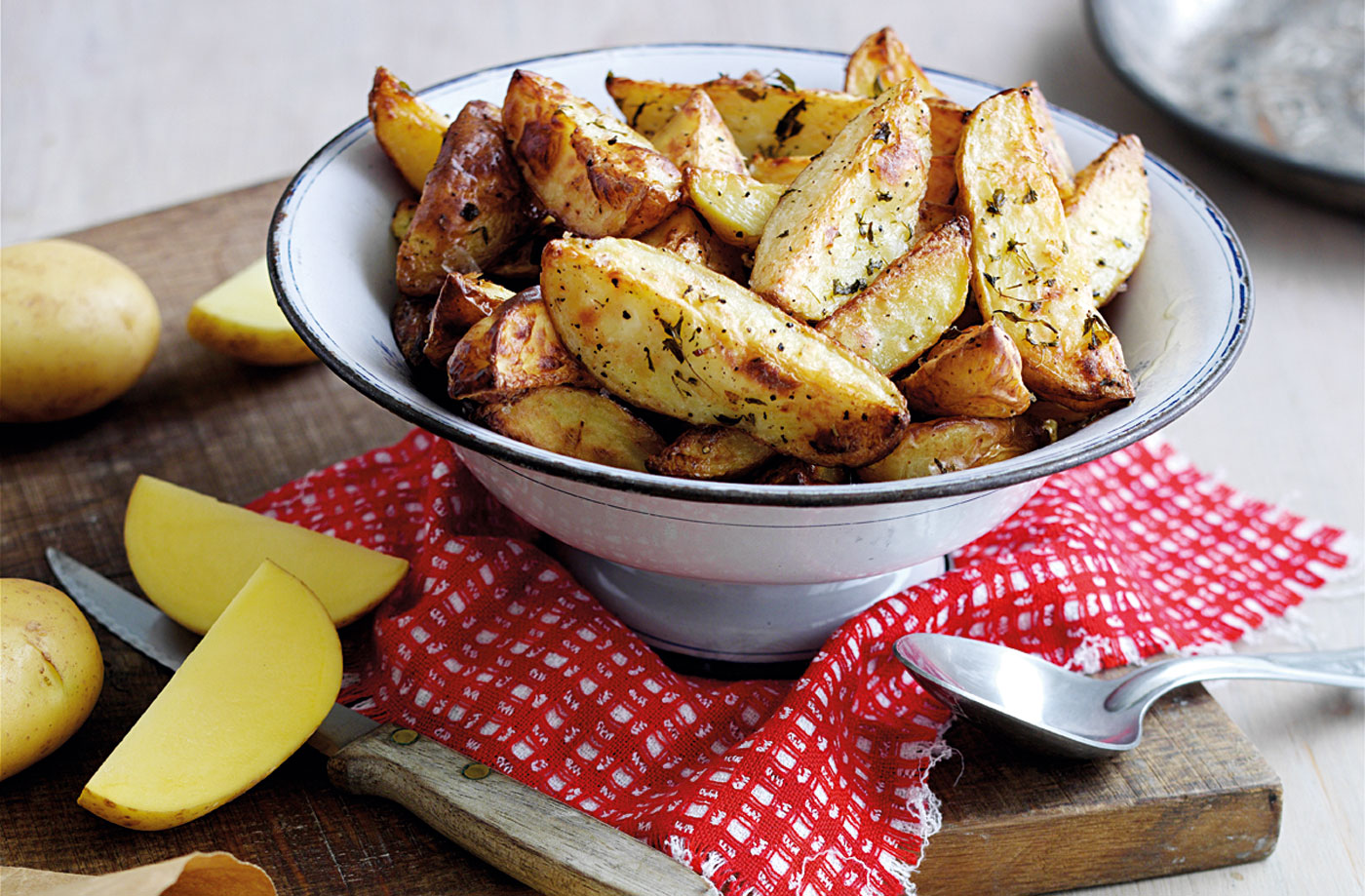 Salt and vinegar wedges recipe