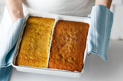 Make the cake mixture