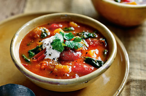 A healthy and wholesome soup that helps pack in five a day whilst satisfying the taste buds!